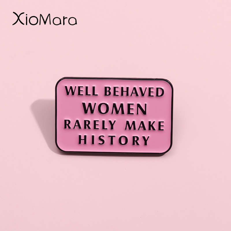 Jewelry Making The Well - Feminist ische Anstecknadel gut erzogene Frauen