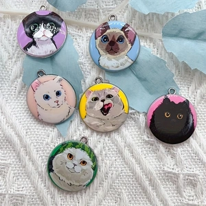 Jewelry Making Jewelry - 10 Stück Cartoon-Tier-Katzen-Emaille-Anhänger für die Schmuckherstellung,
