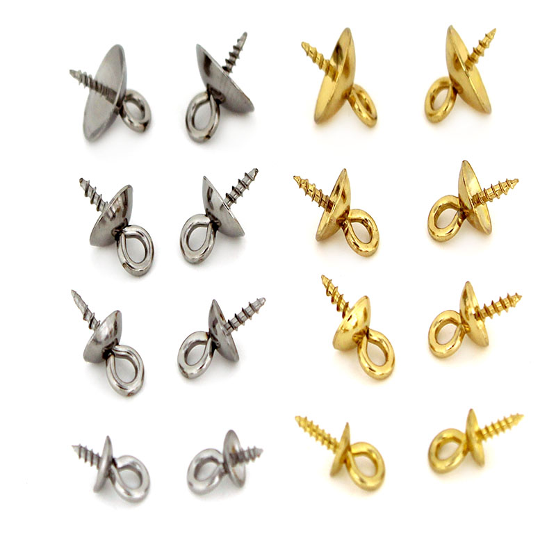 Jewelry Making Material - 20 Stück Edelstahl-Verschlüsse, Haken, Schraubösen, Stifte,