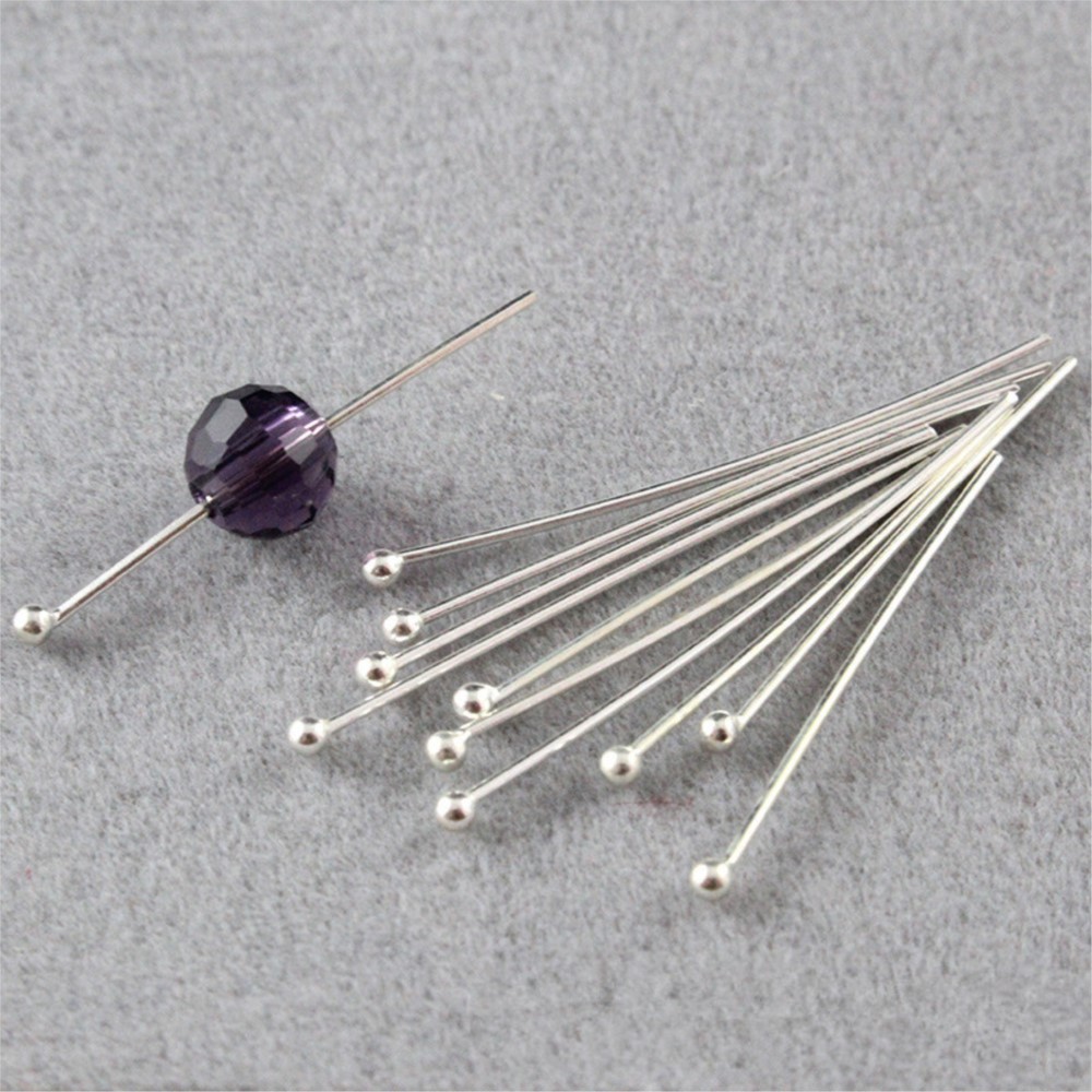 Jewelry Making Using Beads - 100 Stück runde Kugelkopfnadeln, flexibel, einfach