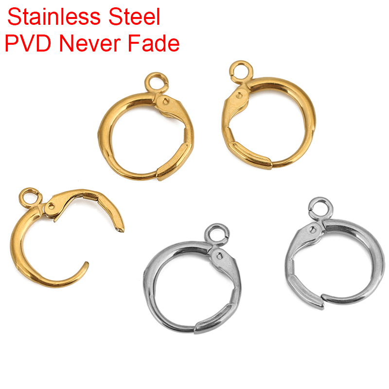 Jewelry Making Material - 10 Stück PVD verblasst nie Edelstahl-Ohrringhaken