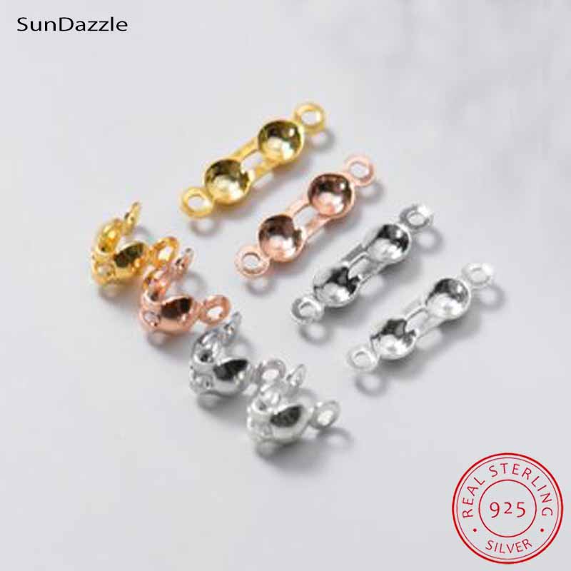 Jewelry Making Material - 4 Stück Echte Reine 925 Sterling