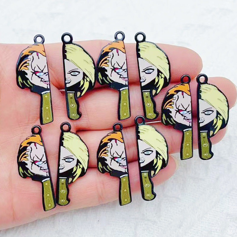 Jewelry Making Jewelry - 10 Stück Cartoon-Clown lustiges Paar einseitiger