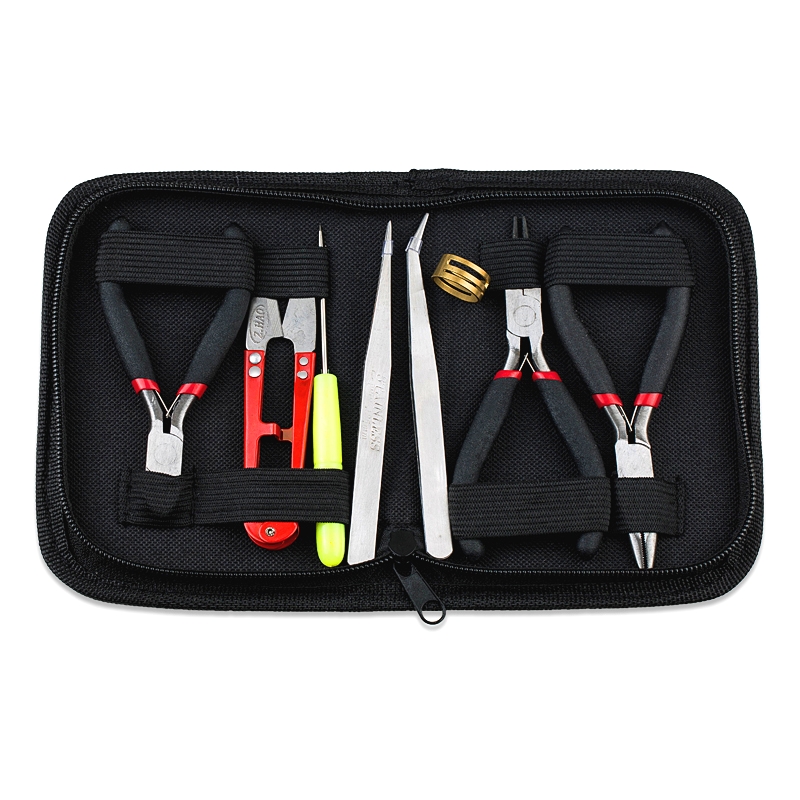 Jewelry Plier Set - 8-teiliges Edelstahl-Schmuckherstellungswerkzeug-Set mit Zange, Rundzange, Schere,