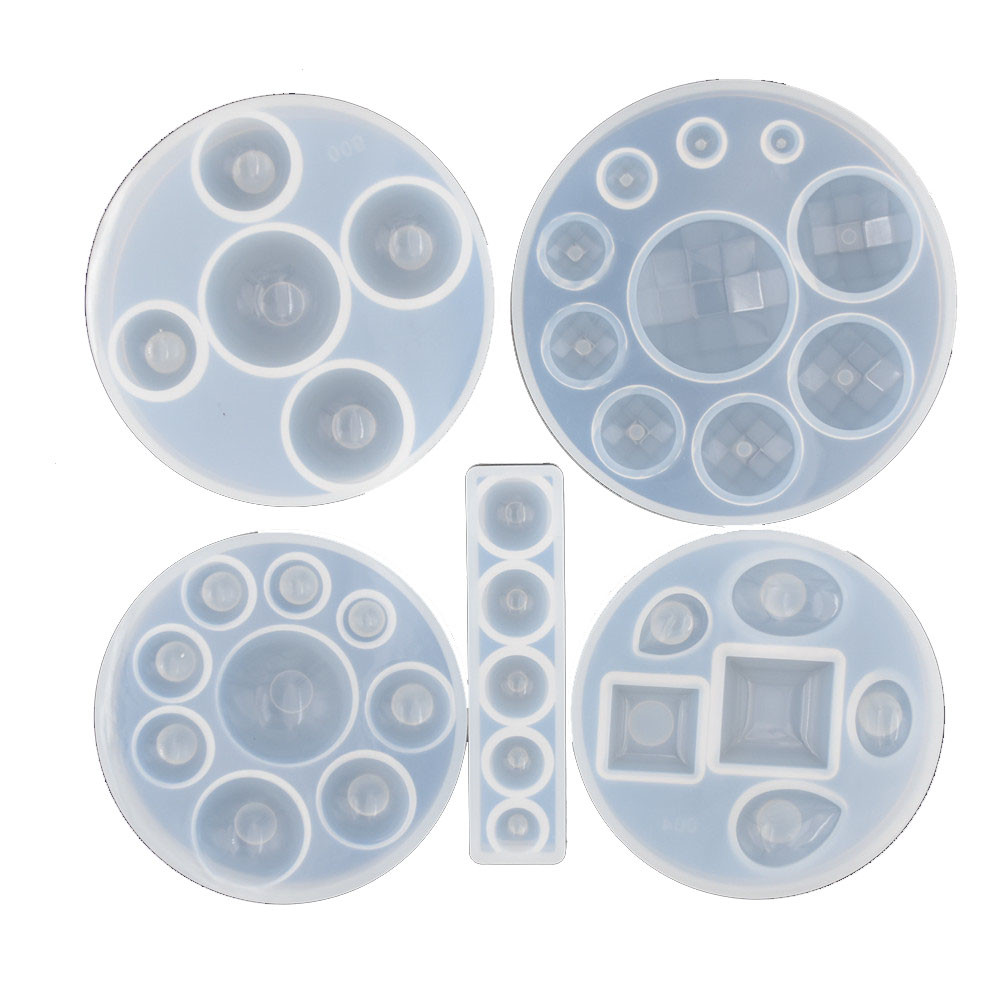 Jewelry Making Course - Silikonform Halbkugel Oblate Cabochon Perlen Harz