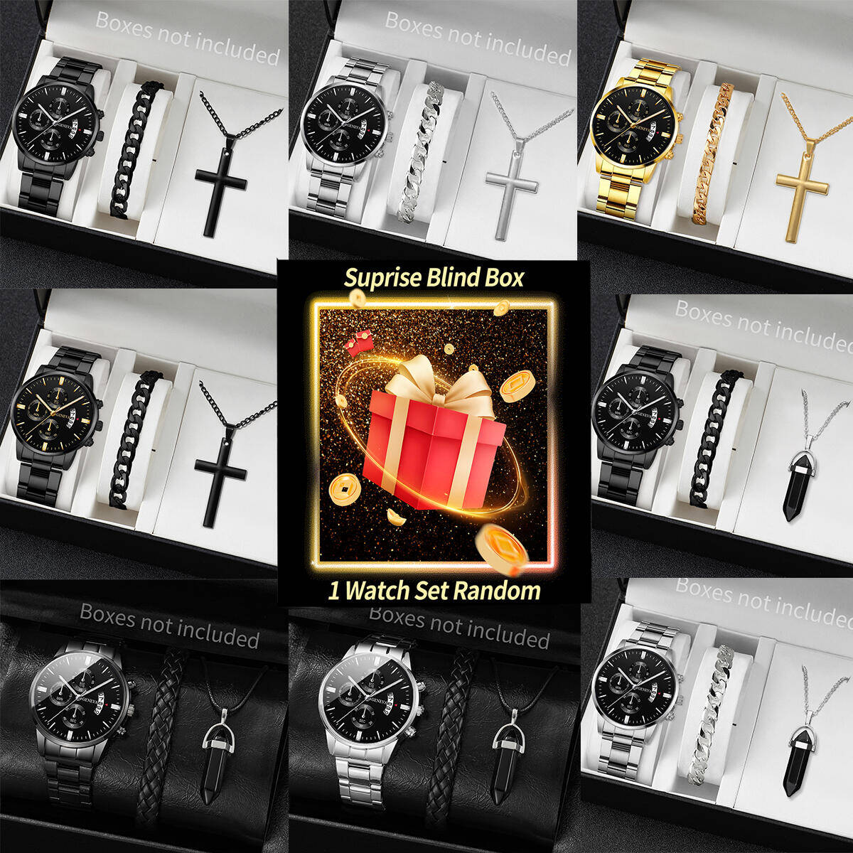Jewelry Making Hardware - Überraschung Mystery Uhr Blind Box-3 Teile/satz