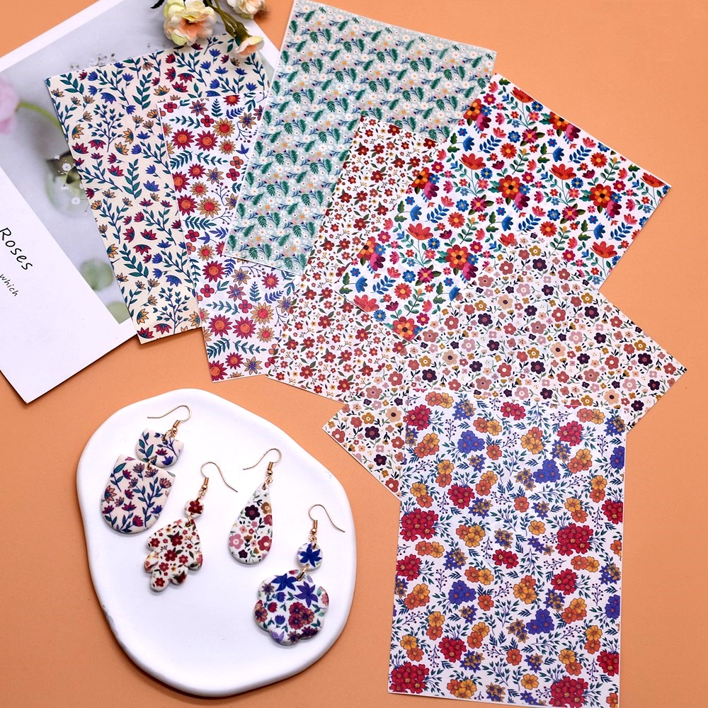 Jewelry Making Course - SNASAN DIY Prächtige Blume Aquarell Transfer