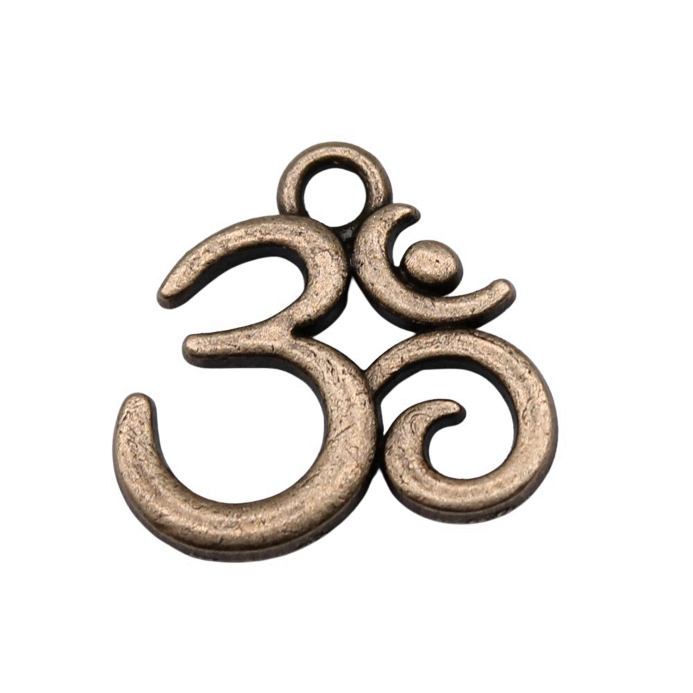 Jewelry Making The Well - Om Yoga Meditation Symbol Charm Anhänger
