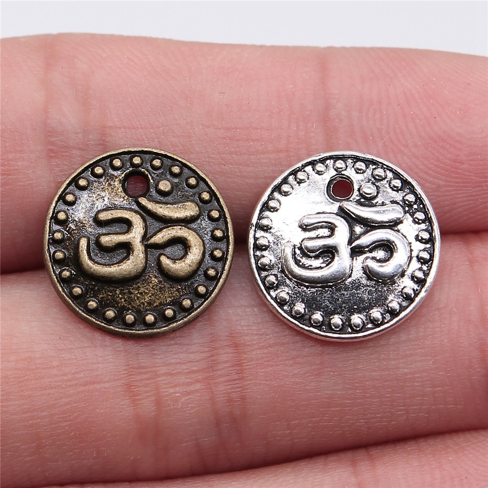 Jewelry Making The Well - Om Yoga Meditation Symbol Charm Anhänger