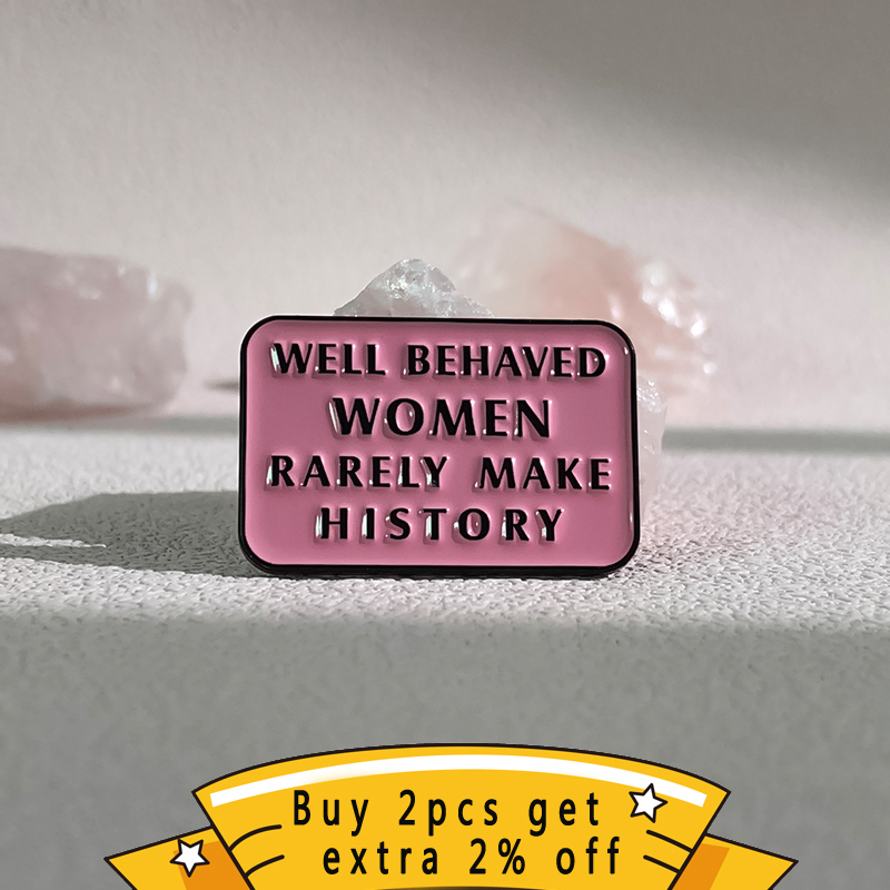 Feminist ische Anstecknadel gu – Jewelry Making The Well Bewertung und Preis