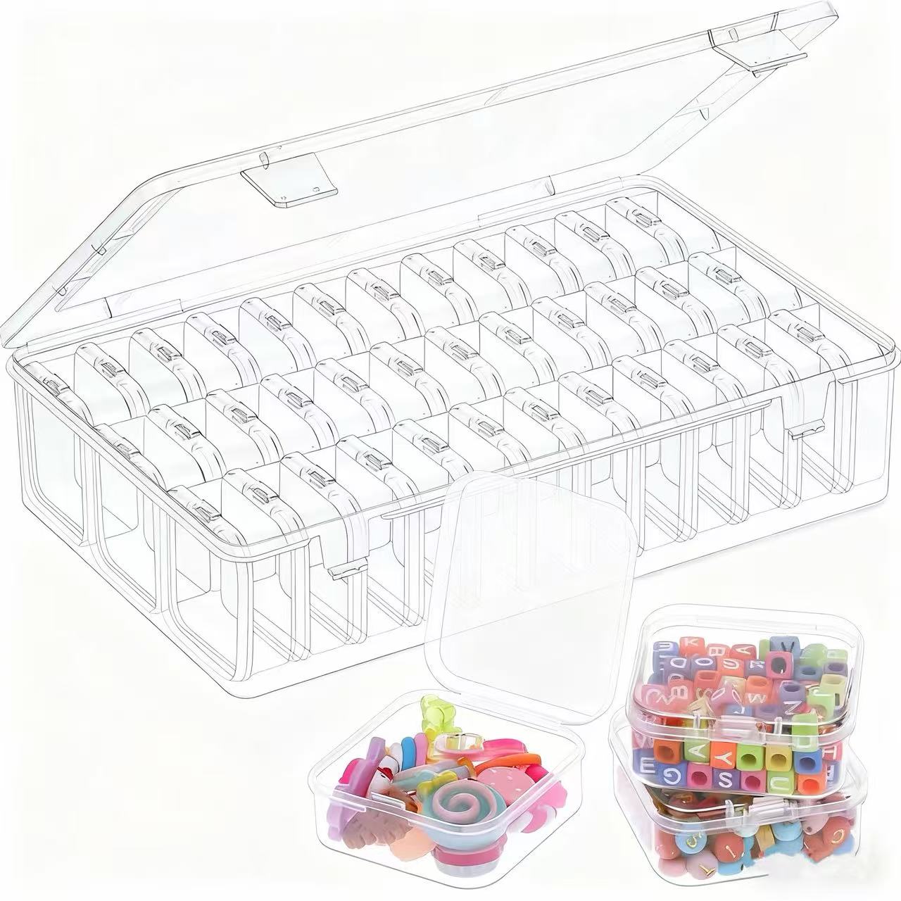 36/72/108 Fächer Transparente  – Jewelry Making Using Beads Bewertung und Preis