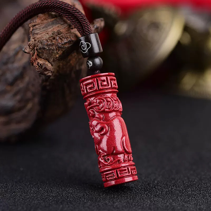 Luxuriöse rote Zinnober chines – Jewelry Making Jewelry Bewertung und Preis