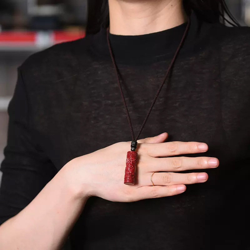 Luxuriöse rote Zinnober chines – Jewelry Making Jewelry Bewertung und Preis