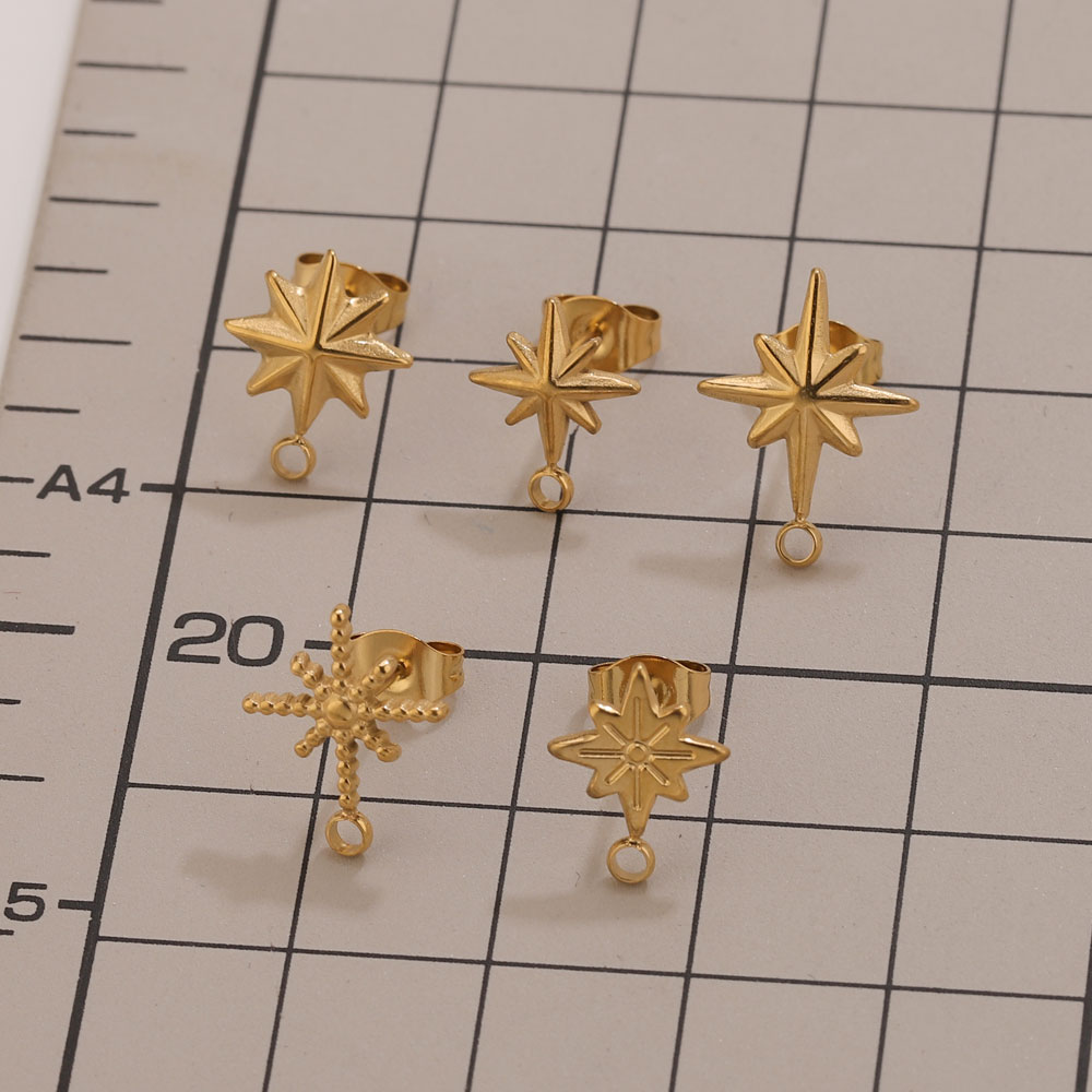 6 Stück Edelstahl-Stern-Ohrste – Jewelry Making For Beginners Bewertung und Preis