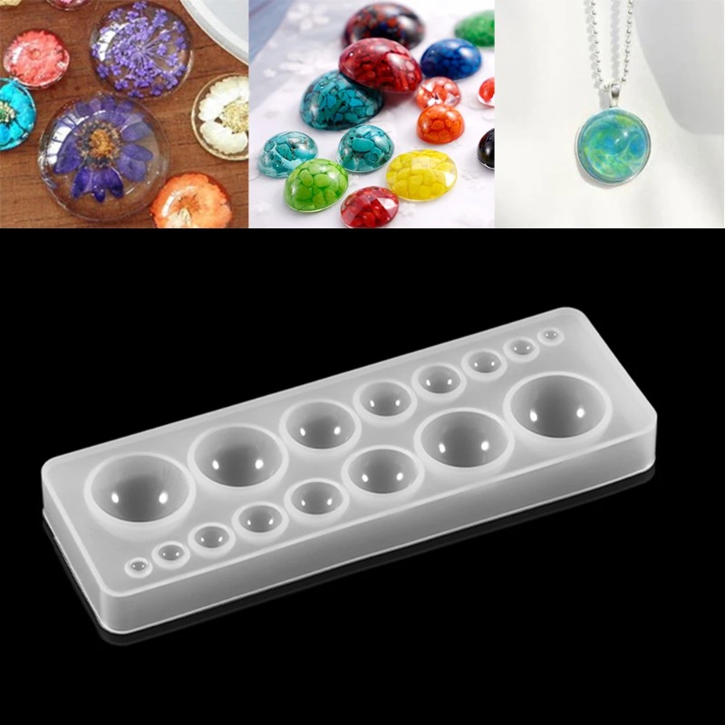 1 Stück Silikonform Halbkugel  – Jewelry Making Course Bewertung und Preis