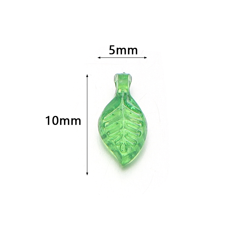200 Stück/Lot grüne Blätter Gl – Jewelry Making For Beginners Bewertung und Preis
