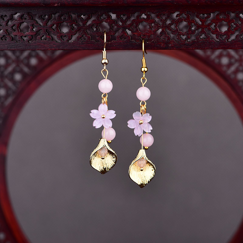 Rosa natürliche Jade-Blumen-Oh – Jewelry Making Jewelry Bewertung und Preis