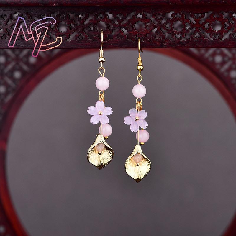 Rosa natürliche Jade-Blumen-Oh – Jewelry Making Jewelry Bewertung und Preis