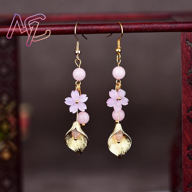 Rosa natürliche Jade-Blumen-Oh – Jewelry Making Jewelry Bewertung und Preis