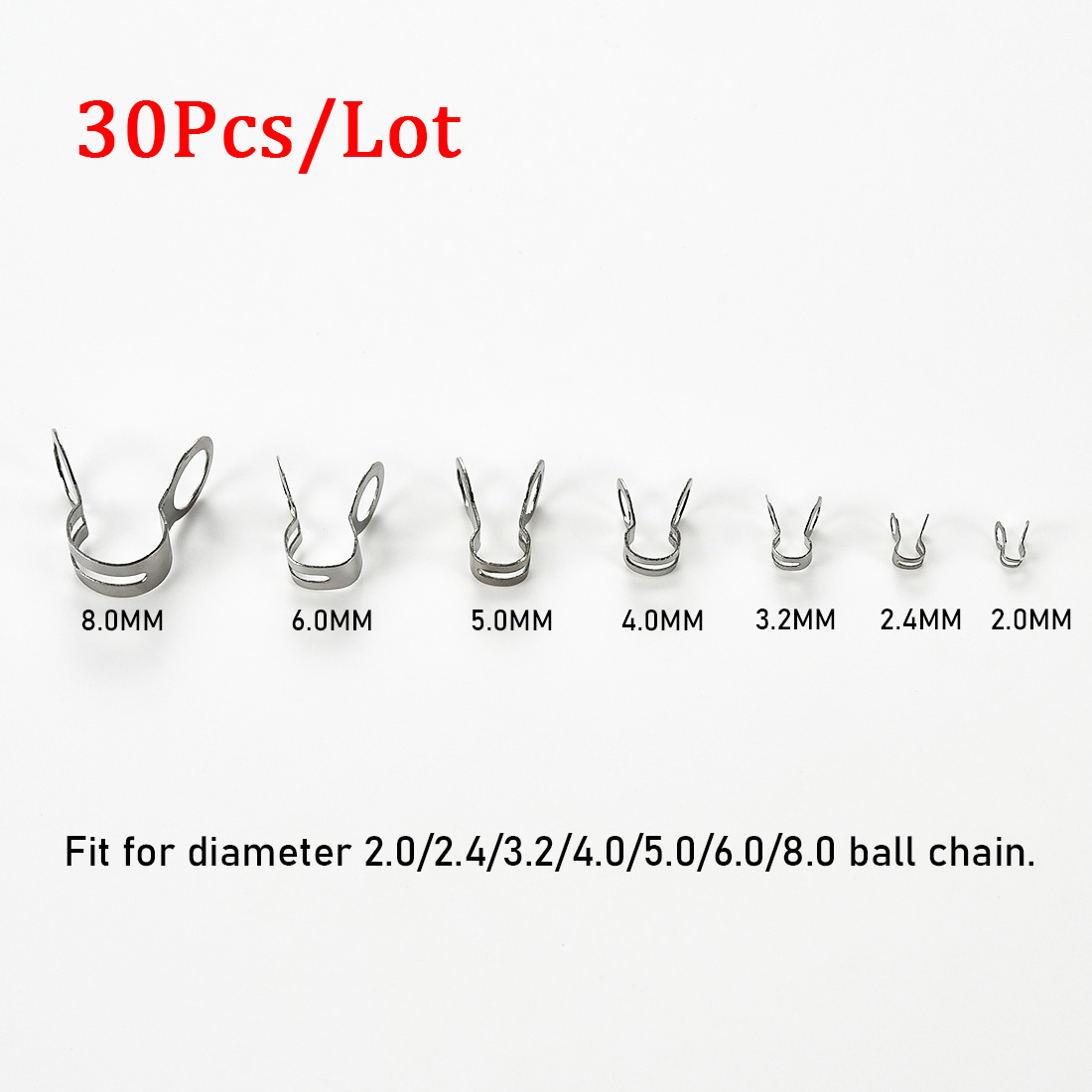 30 Stück Edelstahl-Kugelketten – Jewelry Making Material Bewertung und Preis