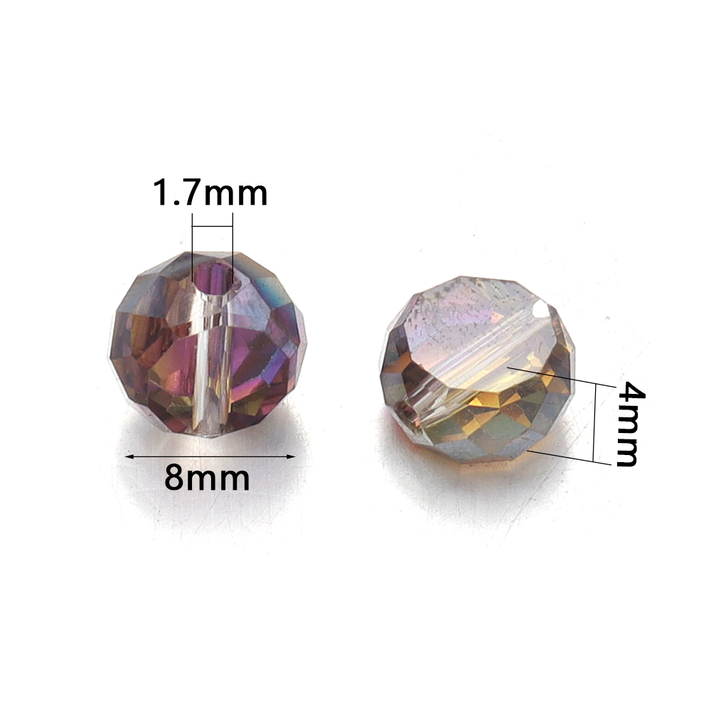 30 Stück/Lot 8 mm bunt plattie – Jewelry Making For Beginners Bewertung und Preis