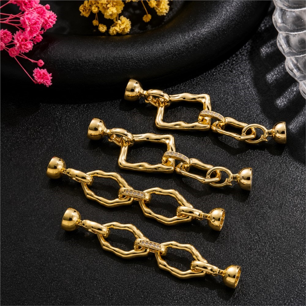 1 Stück 18k vergoldete, schlic – Jewelry Making Material Bewertung und Preis