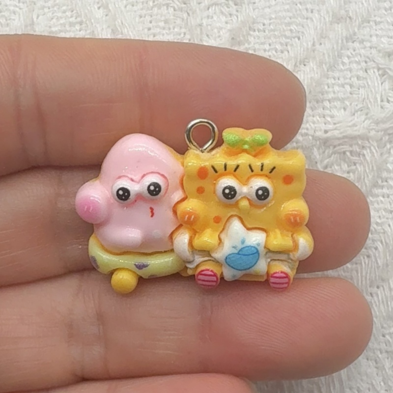 10 Stück Cartoon-Harzanhänger, – Jewelry Making Jewelry Bewertung und Preis