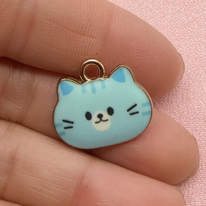 12 Stück bedruckte Katzenkopf- – Jewelry Making Jewelry Bewertung und Preis